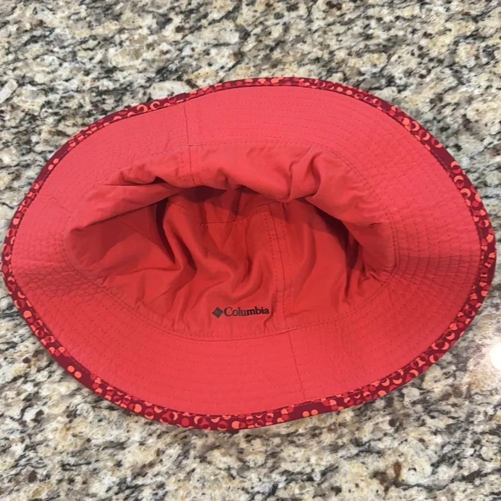 Kids Columbia bucket hat Stylish Red Patterned reversible